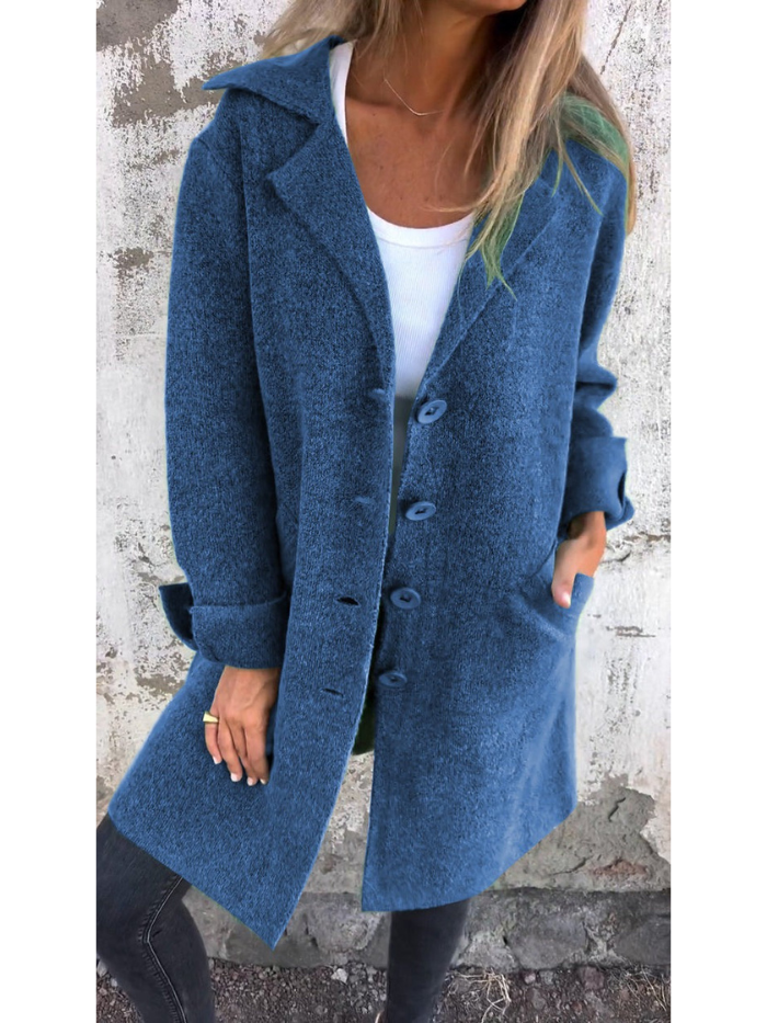 Tessa® | Lang vest met eenvoudige knoopsluiting