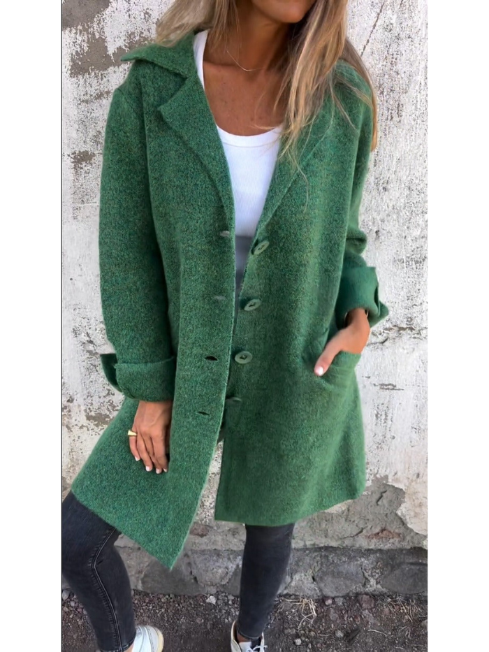 Tessa® | Lang vest met eenvoudige knoopsluiting