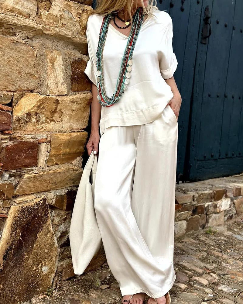 Zulema® | Bologna'S Elysian Elegance blouse- en broekset