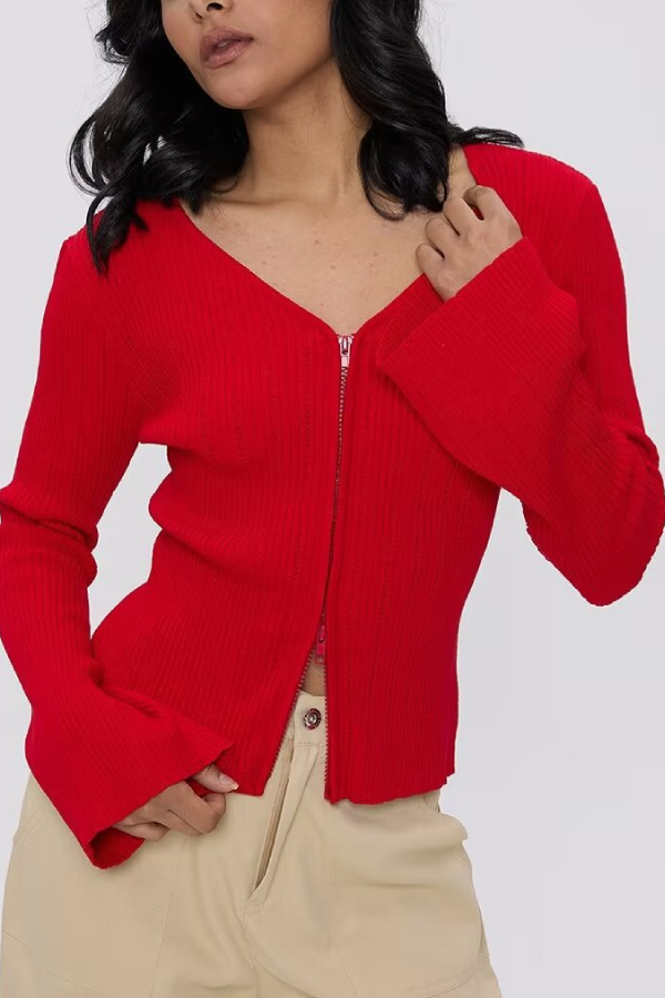 Toni® | Slank vest met V-hals