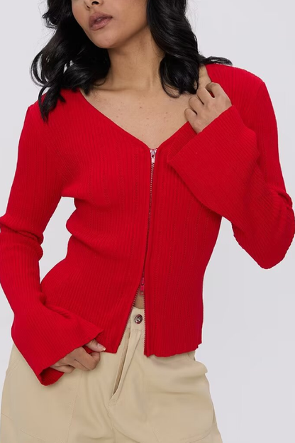 Toni® | Slank vest met V-hals