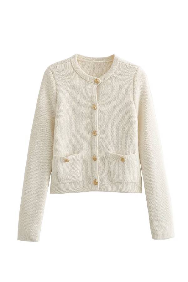 Teresa® | Vest met gouden knopen