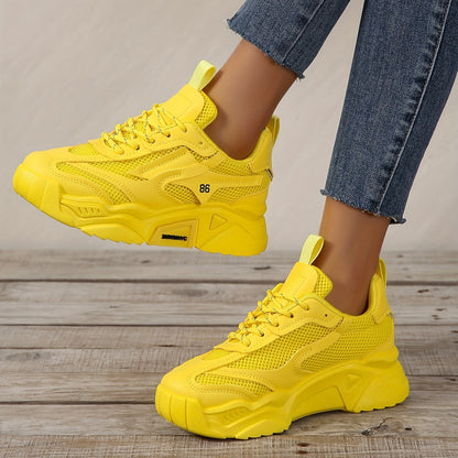 Teresa® | Platformsneakers van mesh