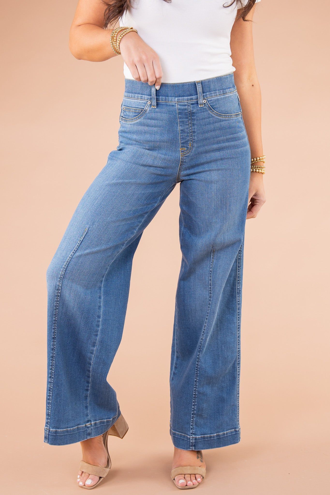 Zulema® | Uitlopende jeans met hoge taille