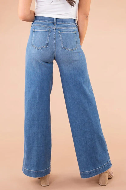 Zulema® | Uitlopende jeans met hoge taille