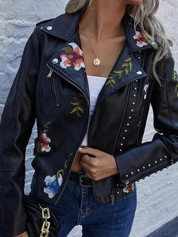 Yazmin® | Leren jack met eeuwige elegantie