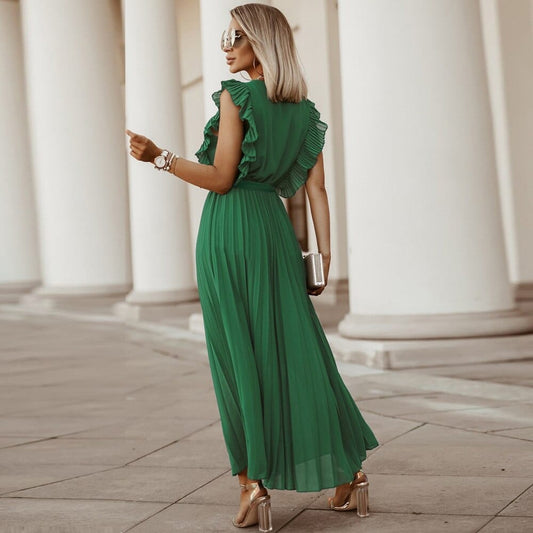 Ursula® | Groene Boheemse feestjurk