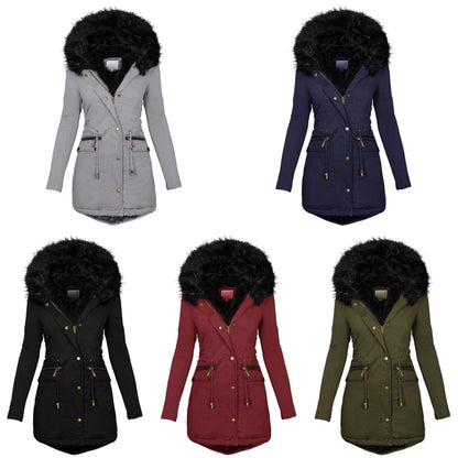 Uma® | Winterparka met imitatiebont
