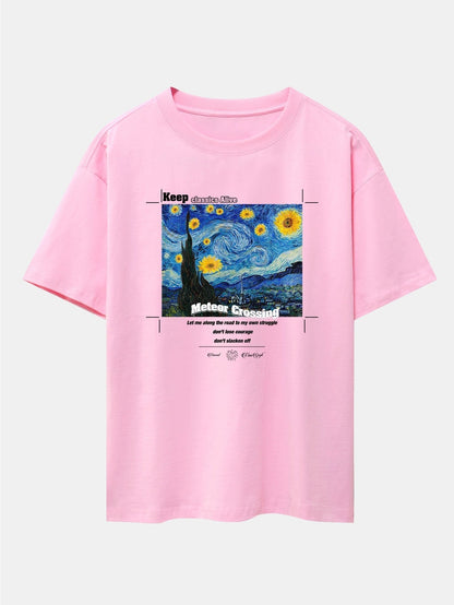 Valentina® | Comfortabel T-shirt met een abstracte print