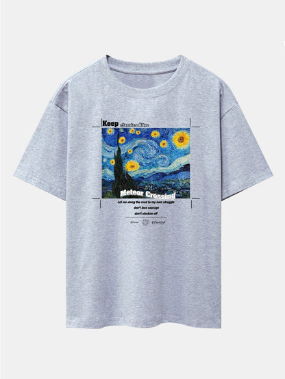Valentina® | Comfortabel T-shirt met een abstracte print
