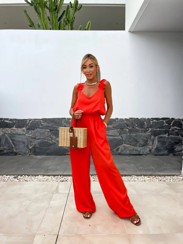 Ursula® | Jumpsuit met lange bandjes
