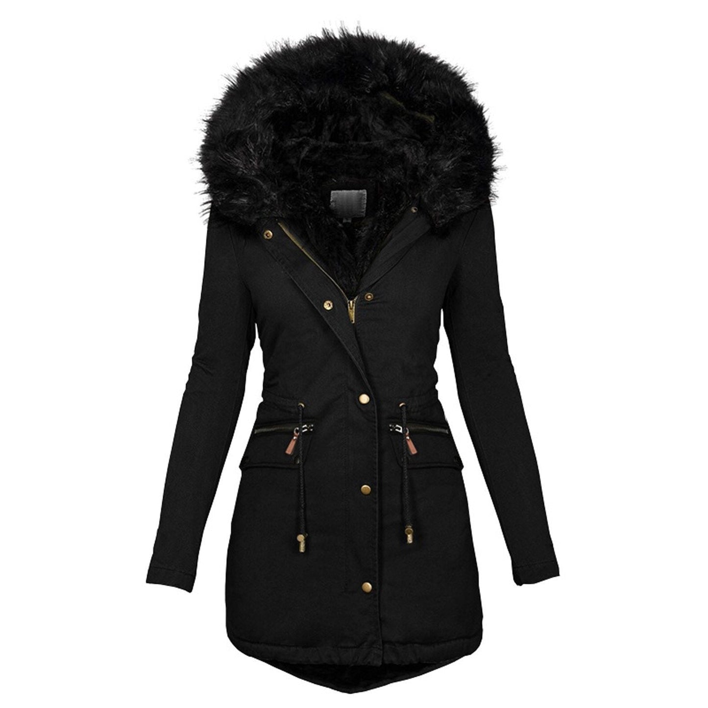 Uma® | Winterparka met imitatiebont