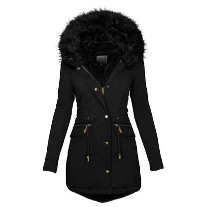 Uma® | Winterparka met imitatiebont