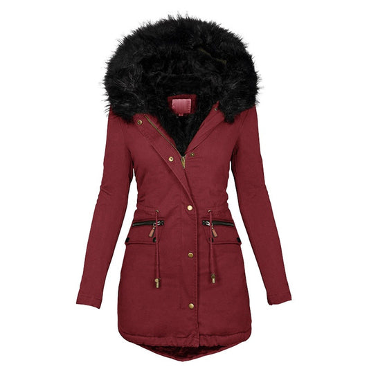 Uma® | Winterparka met imitatiebont