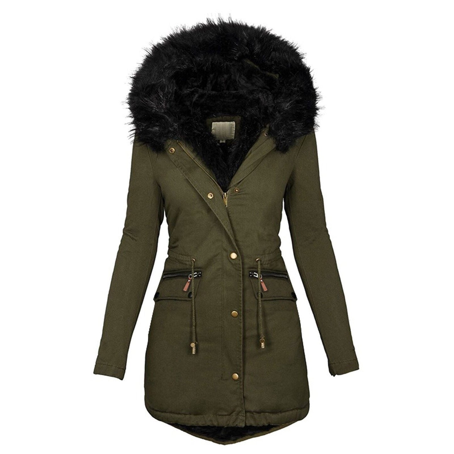 Uma® | Winterparka met imitatiebont