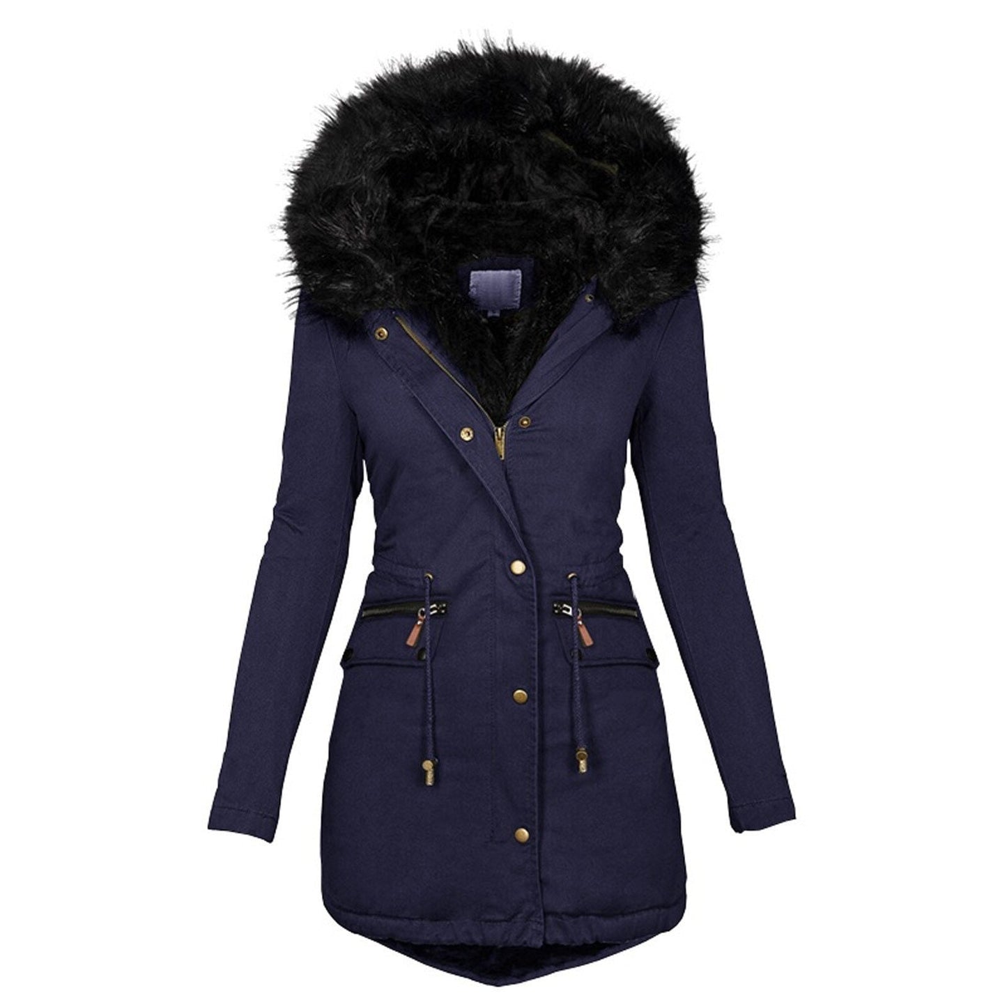 Uma® | Winterparka met imitatiebont