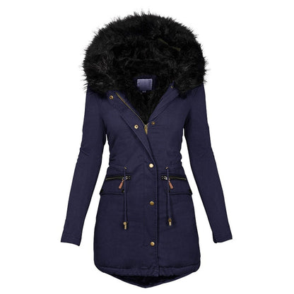 Uma® | Winterparka met imitatiebont