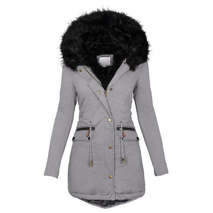 Uma® | Winterparka met imitatiebont