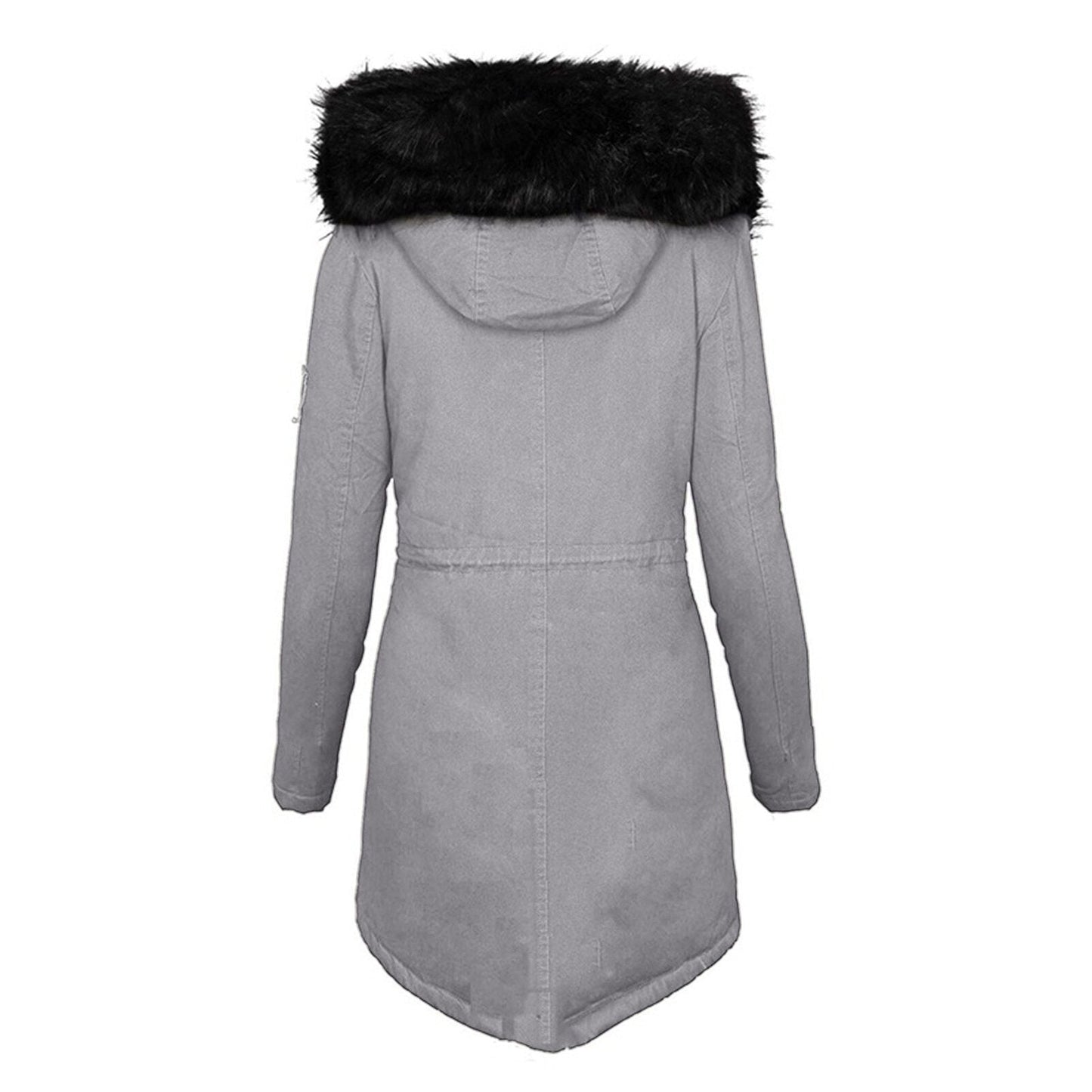 Uma® | Winterparka met imitatiebont