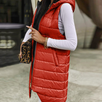 Ula® | Casual gewatteerd vest met capuchon