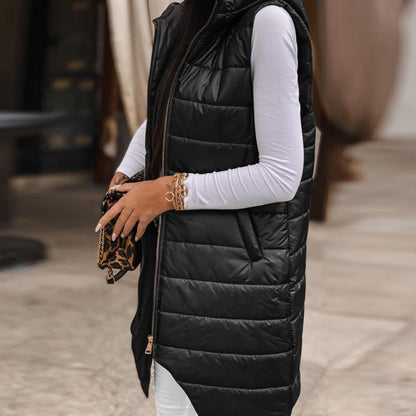 Ula® | Casual gewatteerd vest met capuchon