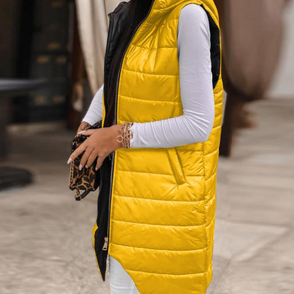 Ula® | Casual gewatteerd vest met capuchon