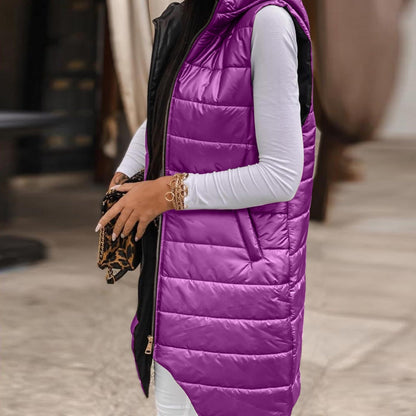 Ula® | Casual gewatteerd vest met capuchon