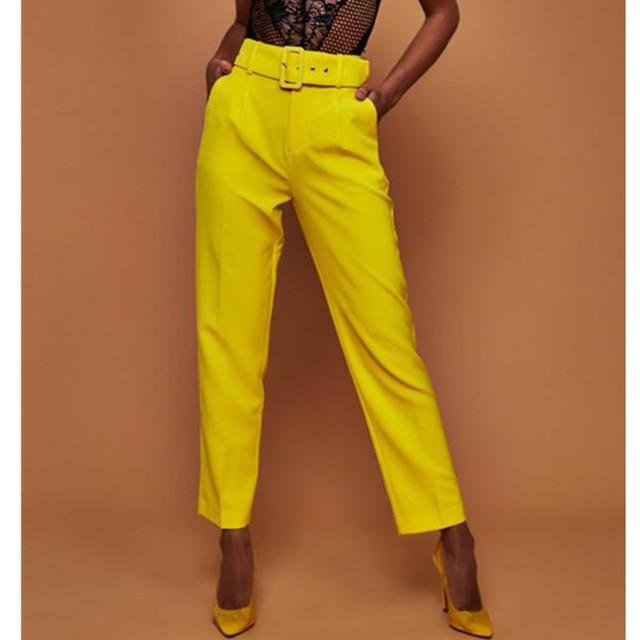 Zulema® | Broek met riem en hoge taille