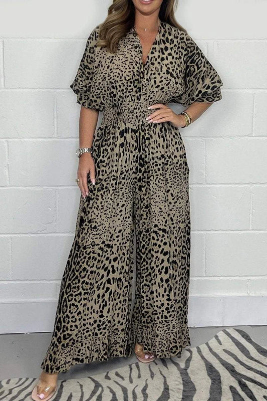 Thalia® | Jurk met luipaardprint en V-hals