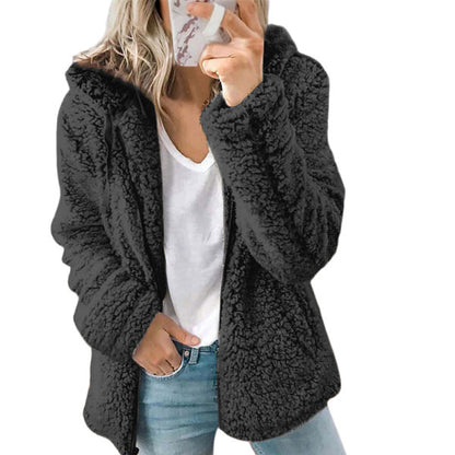 Zoe® | Warme teddyfleece pluche jas voor dames, los en comfortabel