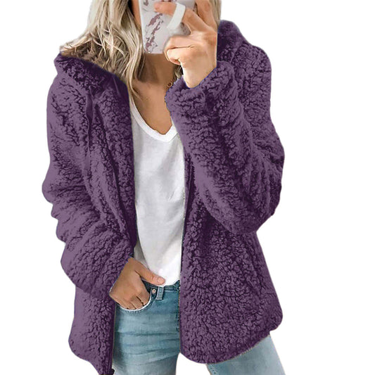 Zoe® | Warme teddyfleece pluche jas voor dames, los en comfortabel